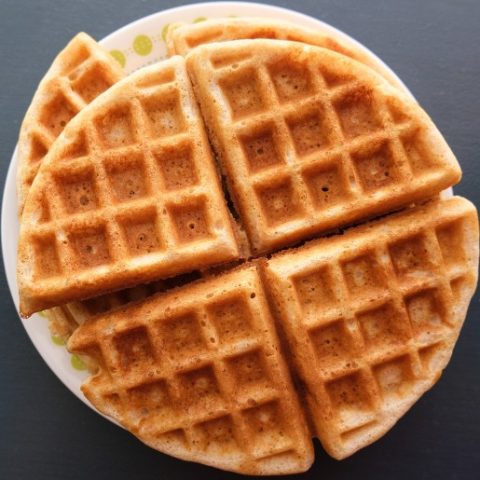 Belgian Waffle on a plate